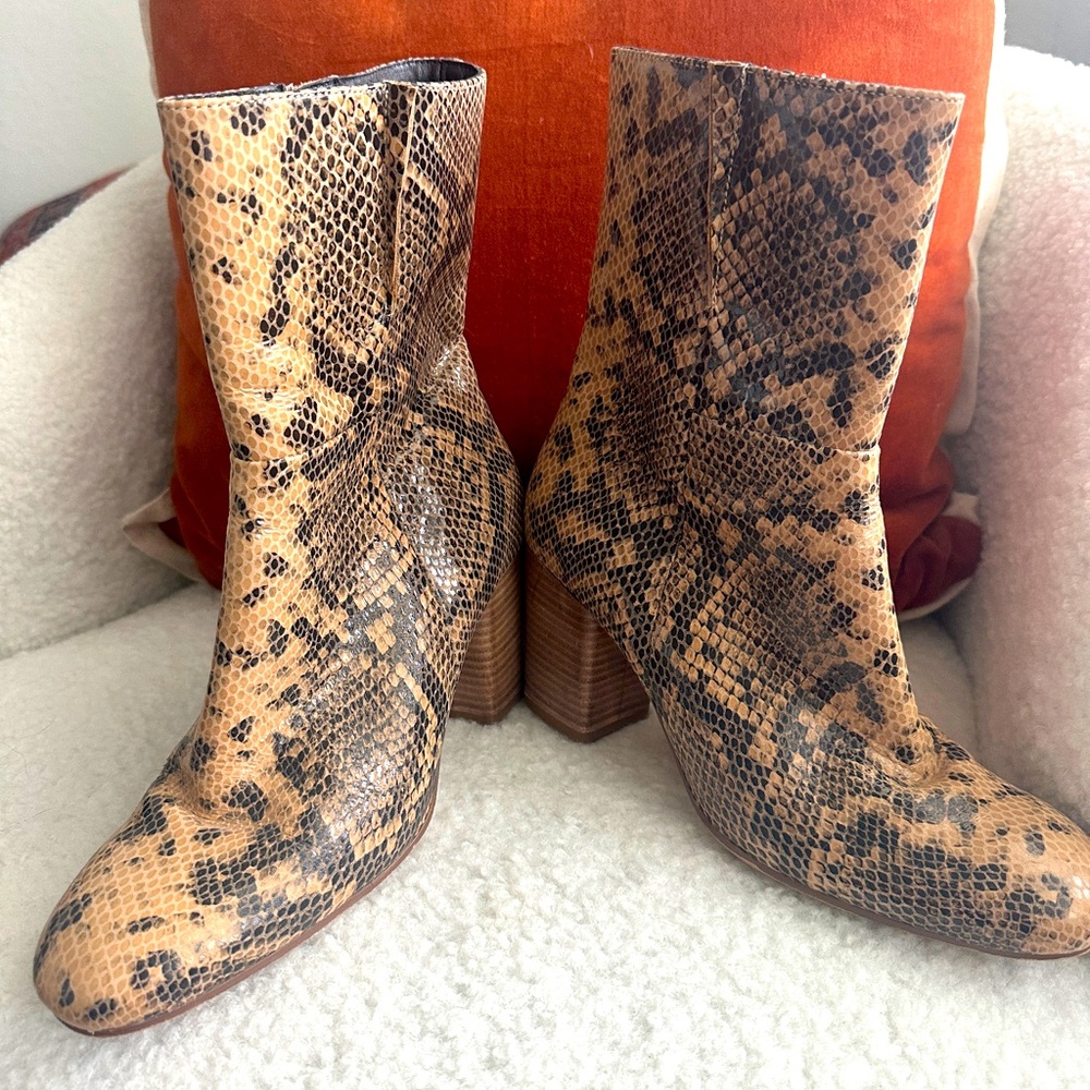 Seychelles Wild Ride Python Snakeskin Boot Womens… - image 2